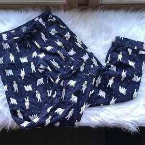Aerie Navy Polar Bear PJ Pants